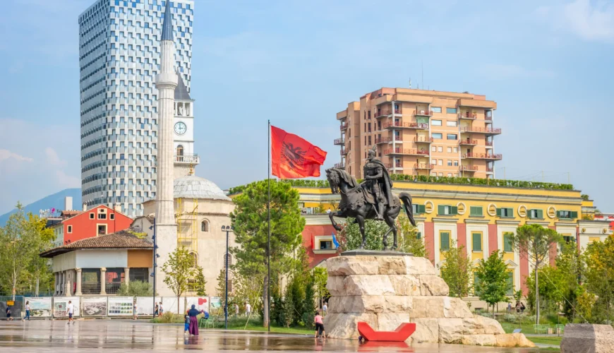 Skanderbeg Square: The Heart of Tirana, Albania