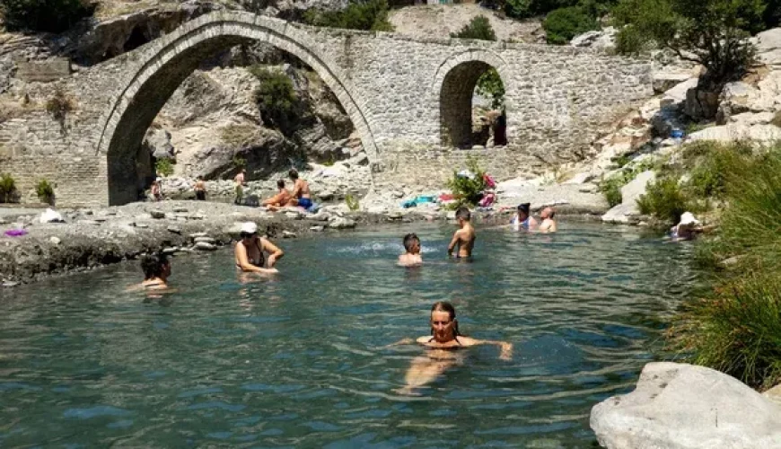 Hot springs Albania